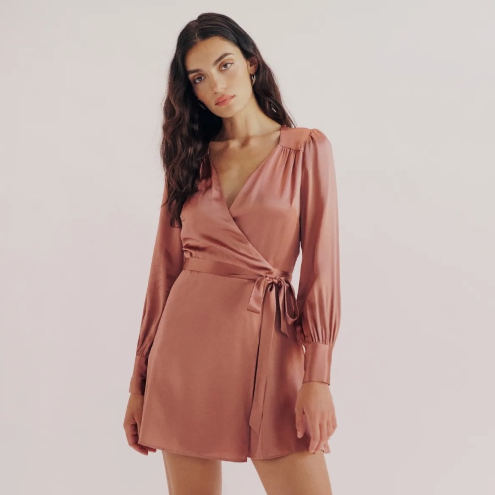 Reformation Chrisley Silk Dress